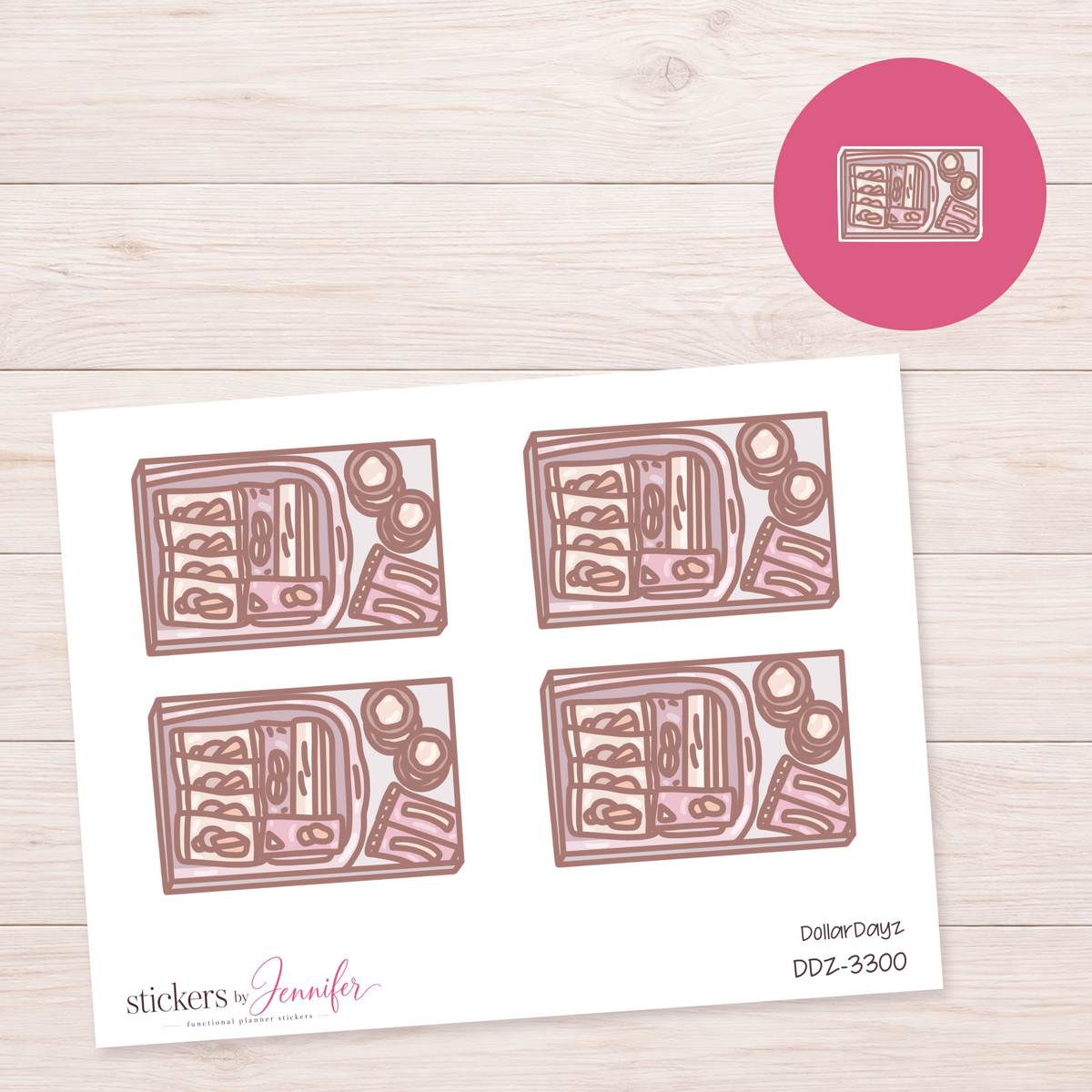 Coffee Station Flatlay Box Planner Stickers | DDZ-3300