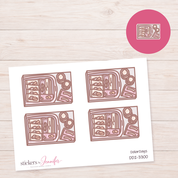 Coffee Station Flatlay Box Planner Stickers | DDZ-3300