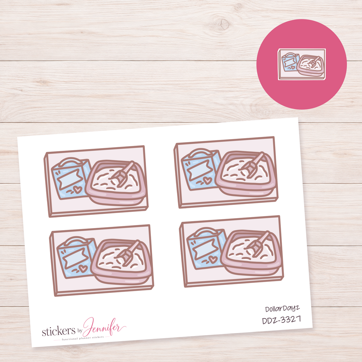 Pet Food Preparation Box Planner Stickers | DDZ-3327
