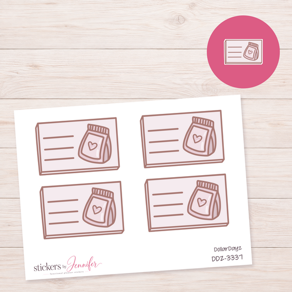 Pet Food Bag Lined Box Planner Stickers | DDZ-3337