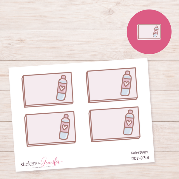 Pet Shampoo Note Box Planner Stickers | DDZ-3341