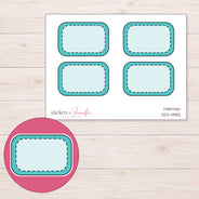 DDZ-4882 planner sticker sheet with enlarged sticker detail