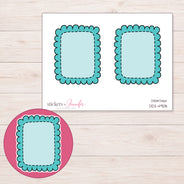 DDZ-4908 planner sticker sheet with enlarged sticker detail