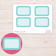 DDZ-4924 planner sticker sheet with enlarged sticker detail
