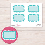 DDZ-4925 planner sticker sheet with enlarged sticker detail