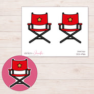 DDZ-4966 planner sticker sheet with enlarged sticker detail