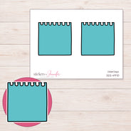 DDZ-4970 planner sticker sheet with enlarged sticker detail