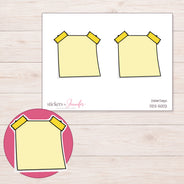 DDZ-5002 planner sticker sheet with enlarged sticker detail