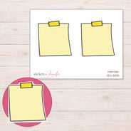 DDZ-5004 planner sticker sheet with enlarged sticker detail