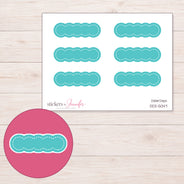 DDZ-5047 planner sticker sheet with enlarged sticker detail