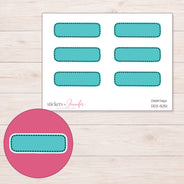 DDZ-5051 planner sticker sheet with enlarged sticker detail