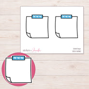 DDZ-5080 planner sticker sheet with enlarged sticker detail