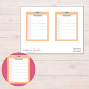 DDZ-5167 planner sticker sheet with enlarged sticker detail