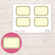 DDZ-5210 planner sticker sheet with enlarged sticker detail