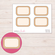 DDZ-5211 planner sticker sheet with enlarged sticker detail