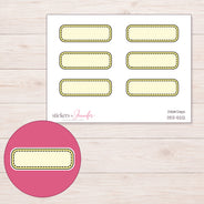 DDZ-5212 planner sticker sheet with enlarged sticker detail