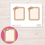 DDZ-5238 planner sticker sheet with enlarged sticker detail