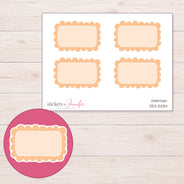 DDZ-5254 planner sticker sheet with enlarged sticker detail