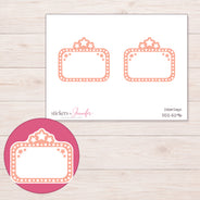 DDZ-5296 planner sticker sheet with enlarged sticker detail