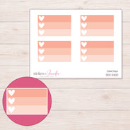 DDZ-5300 planner sticker sheet with enlarged sticker detail