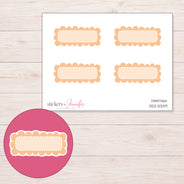 DDZ-5339 planner sticker sheet with enlarged sticker detail