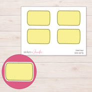 DDZ-5372 planner sticker sheet with enlarged sticker detail