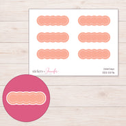 DDZ-5376 planner sticker sheet with enlarged sticker detail