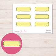 DDZ-5380 planner sticker sheet with enlarged sticker detail