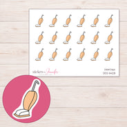 DDZ-5428 planner sticker sheet with enlarged sticker detail