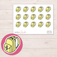 DDZ-5431 planner sticker sheet with enlarged sticker detail