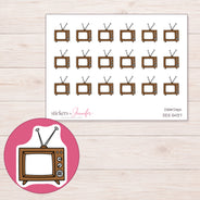 DDZ-5437 planner sticker sheet with enlarged sticker detail