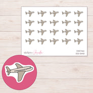 DDZ-5440 planner sticker sheet with enlarged sticker detail