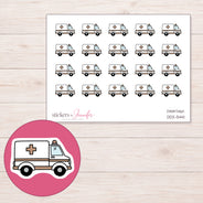 DDZ-5441 planner sticker sheet with enlarged sticker detail