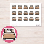 DDZ-5447 planner sticker sheet with enlarged sticker detail