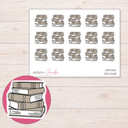 DDZ-5448 planner sticker sheet with enlarged sticker detail