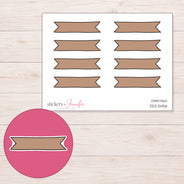 DDZ-5456 planner sticker sheet with enlarged sticker detail