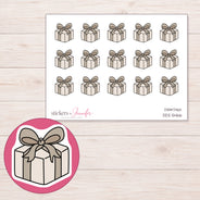 DDZ-5466 planner sticker sheet with enlarged sticker detail