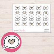 DDZ-5479 planner sticker sheet with enlarged sticker detail
