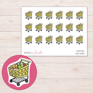 DDZ-5487 planner sticker sheet with enlarged sticker detail
