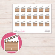 DDZ-5494 planner sticker sheet with enlarged sticker detail