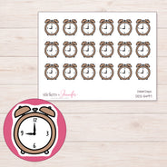 DDZ-5497 planner sticker sheet with enlarged sticker detail