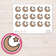DDZ-5504 planner sticker sheet with enlarged sticker detail