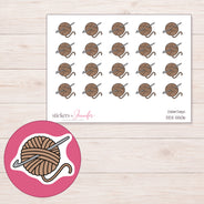 DDZ-5506 planner sticker sheet with enlarged sticker detail