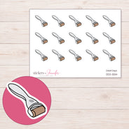 DDZ-5514 planner sticker sheet with enlarged sticker detail