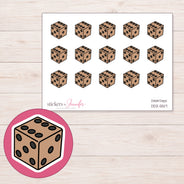 DDZ-5517 planner sticker sheet with enlarged sticker detail