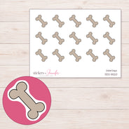 DDZ-5520 planner sticker sheet with enlarged sticker detail