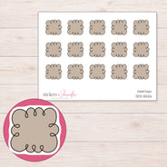 DDZ-5526 planner sticker sheet with enlarged sticker detail