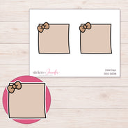DDZ-5538 planner sticker sheet with enlarged sticker detail