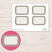 DDZ-5540 planner sticker sheet with enlarged sticker detail