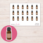 DDZ-5553 planner sticker sheet with enlarged sticker detail